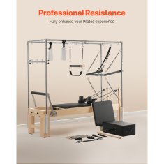 VEVOR Pilates reformer S700-F-B 2400x860x2130 mm drveni