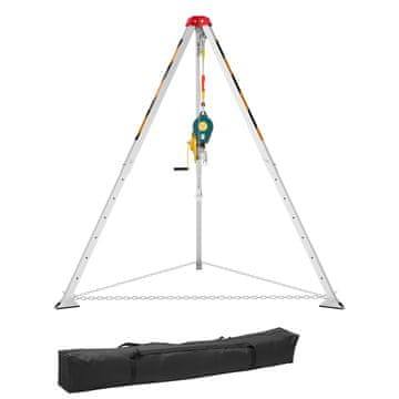VEVOR Set za spasilački trokut, podesive noge 1.34-2.15 m, kabel 19.8 m, zaštita od pada 10 m
