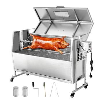 VEVOR Rotacijski roštilj 1440x480x945 mm Nehrđajući čelik Podesiva visina