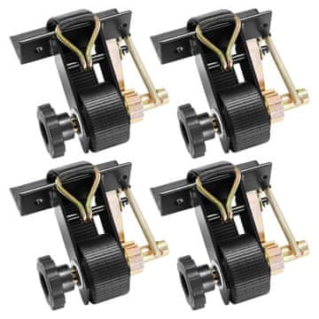 VEVOR Pojas za ljestve s ratchet kopčama, 38 mm x 2.25 m, crne boje