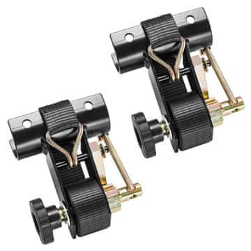 VEVOR Trake za pričvršćivanje ljestvi s ratchet mehanizmom, montaža na okruglu cijev 47.6-50.8 mm, 38 mm x 2.25 m, crne boje