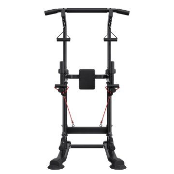 VEVOR Power Tower Dip stanica 910x980x1860-2360 mm podesiva crna