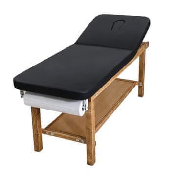 VEVOR Medicinski stol za pregled 189.5x70x77 cm podesivi naslon za leđa, spremište, smeđa