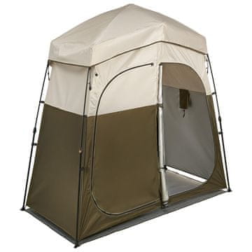 VEVOR Tuš šator 2 sobe sklopivi prijenosni šator za privatnost 2140x1120x2130 mm kaki
