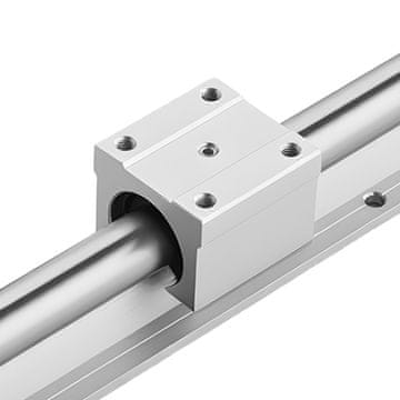 VEVOR Komplet linearne vodilice SBR20 2000 mm 2 komada 4 klizna bloka s ležajevima