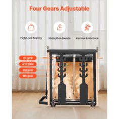 VEVOR Pilates stolica Split-pedal stabilnost combo s ručkama 84x54x73 cm od gumenog drveta