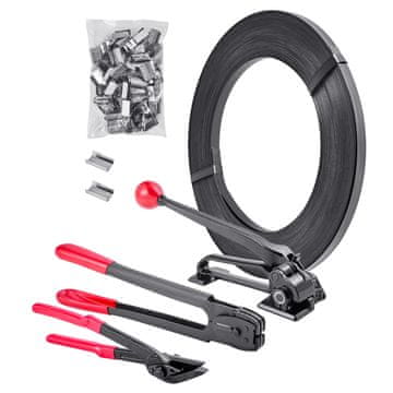 VEVOR Set za čelične trake 365x125x85 mm, traka 183 m, širina 19 mm