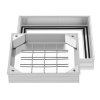 VEVOR Poklopac za šaht s okvirom 30x30x5.5 cm aluminij