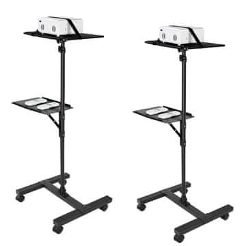 VEVOR Stalak za projektor 2 police 500x450x1360 mm podesiv
