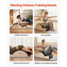 VEVOR Pilates korektor kralježnice 930x420x330 mm dodatak za kućnu teretanu