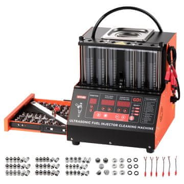 VEVOR Tester za čišćenje ubrizgivača goriva VT180 370x370x405 mm podesiv