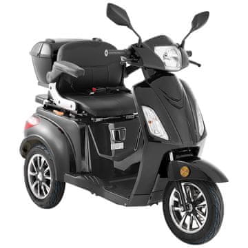 VEVOR Električni skuter za mobilnost 3 kotača 1630x700x1230 mm crni