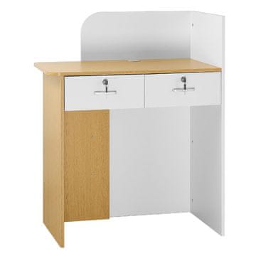 VEVOR Recepcijski pult 80x45x100 cm Bijeli