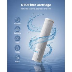 VEVOR Zamjenska patrone za vodeni filter 11x51 cm, pakiranje od 2 komada