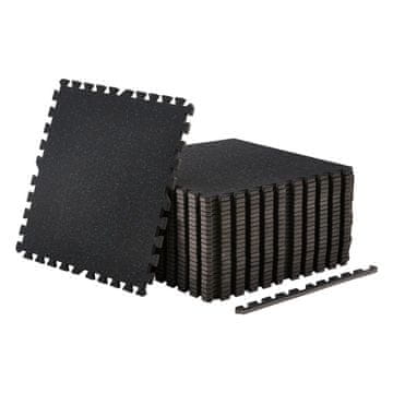 VEVOR Set podloga za vježbanje 24 komada 610x610x14 mm crna podna obloga