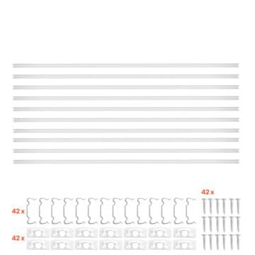 VEVOR LED aluminijski kanal U oblik 200x1.7x1 cm Pakiranje od 10 komada