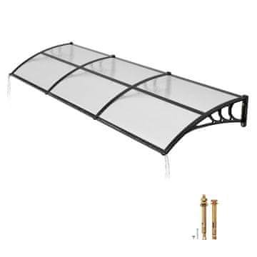 VEVOR Nadstrešnica za vrata 96.5x297.5x27.5 cm prozirna