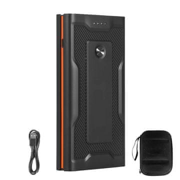 VEVOR Prijenosni startni uređaj 1000A vršna struja 12V, litij-ionski booster, power bank s baterijskom lampom