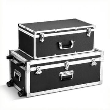 VEVOR Set spremnika za pohranu 763x392x312 mm i 600x350x240 mm Crni