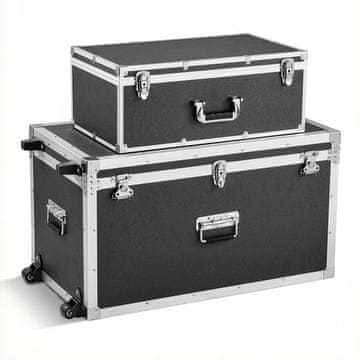 VEVOR Set spremnika za pohranu 816x452x460 mm i 600x350x240 mm Crni