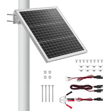VEVOR Solarni punjač baterija 20W 12V 52.1x37x21.5 cm Bijeli