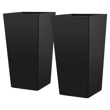 VEVOR Set saksija, suženi visoki saksiji, set od 2, 39x39x75 cm, crni