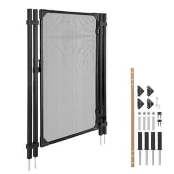 VEVOR Vrata za bazenski ogradu 1.2x0.75 m Crna