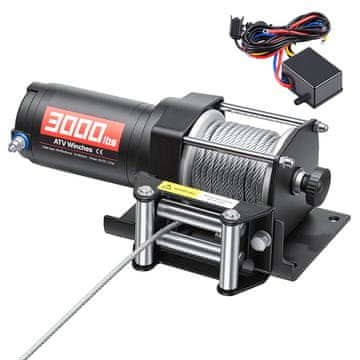VEVOR Električna vitla 1360 kg 293x110x105 mm Crna