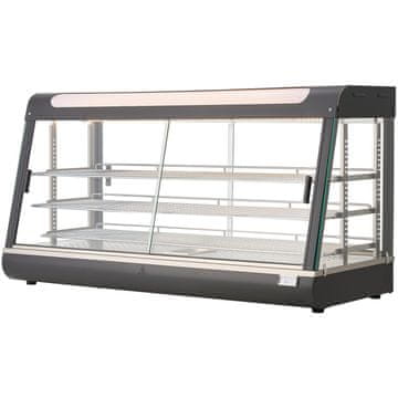 VEVOR Topla vitrina za hranu 3-razine 1200x480x640 mm, podesive police