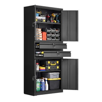 VEVOR Ormarić za pohranu 1800x760x380 mm Crni
