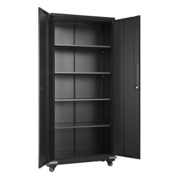 VEVOR Ormarić za pohranu 80x40x184.5 cm Crni