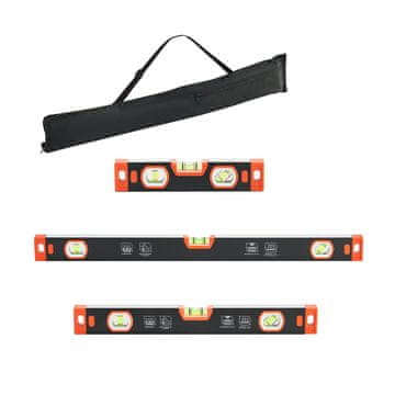 VEVOR Set alata za niveliranje 3 komada 22.5x40x60 cm Crni