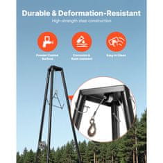 VEVOR Igračka dizalica trokutasta 1300x1100x2750 mm Crna