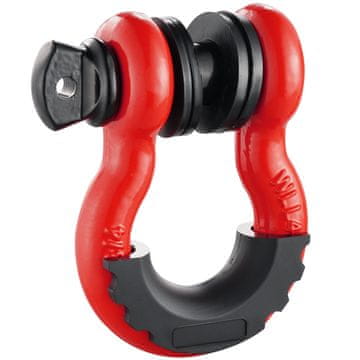 VEVOR D prsten kopča 2 komada s vijčanim pinom 22.2 mm crvena