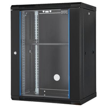 VEVOR Ormar za mrežni server 600x450x770 mm, dubina 45.7 cm, staklena vrata s bravom