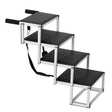 VEVOR Stepenice za pse 4 stope sklopive 785x645 mm aluminij 68 kg