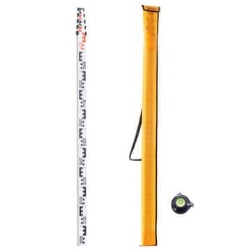 VEVOR Mjerni štap 5M5J 5000x57x35 mm srebrni