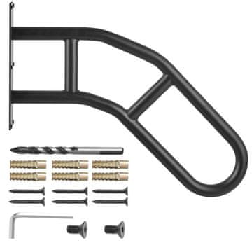 VEVOR Ručka za rukohvat HR-03-29 57.5x8x45 cm Crna