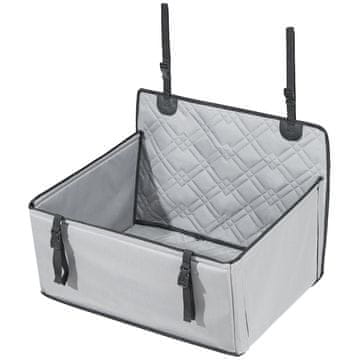 VEVOR Sjedalo za psa za auto 75x58x36 cm sivo