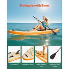 VEVOR Naduvna SUP daska 305x84x15 cm s sjedalom
