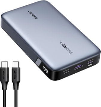 Ugreen prijenosna baterija za prijenosno računalo, 100W, 20000mAh (25188)