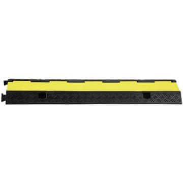 VEVOR Zaštita kabela rampu 2 kanala 98x24x4.5 cm crna