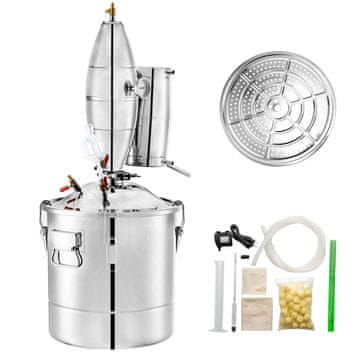 VEVOR Destilator alkohola 50L 400x400 mm nehrđajući čelik
