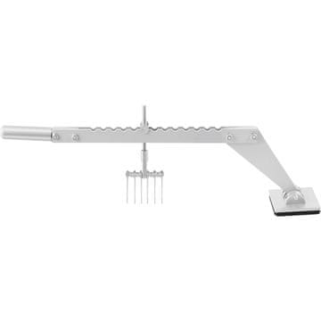 VEVOR Poluga za izvlačenje zuba, jedna ruka, 6 kandži, kuka, 30x625x200 mm, srebrna
