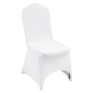 VEVOR Navlake za stolice rastezljivi spandeks sklopivi 560x450x935 mm bijela