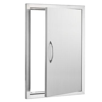 VEVOR Vrata za roštilj 508x686x46 mm nehrđajući čelik boja