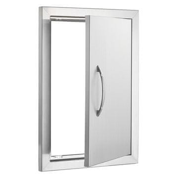 VEVOR Vrata za roštilj 355x508x46 mm, nehrđajući čelik, boja