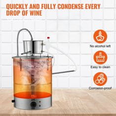 VEVOR Destilator vode za eterična ulja 49.2L 42.4x42.4x84 cm