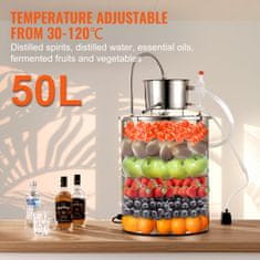 VEVOR Destilator vode za eterična ulja 49.2L 42.4x42.4x84 cm