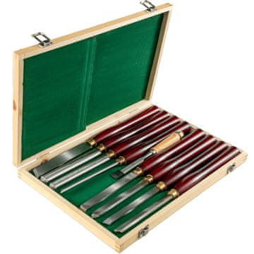 VEVOR Set dleta za drvo 8 komada 17 cm i 23 cm crvene boje
